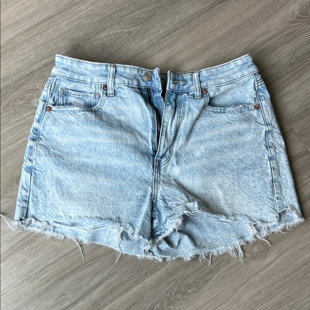 AE Light Blue Denim Women Shorts